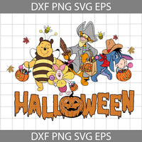 Happy Halloween Bear Svg, Cartoon Svg, Halloween Svg, Cricut File, Clipart, Svg, Png, Eps, Dxf