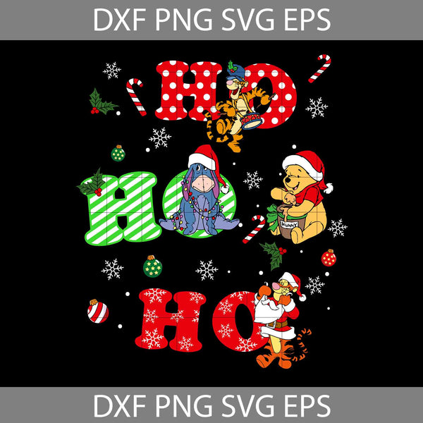 Ho Ho Ho Svg, Merry Christmas Svg, Cartoon Svg, Christmas Svg, Cricut File, Clipart, Svg, Png, Eps, Dxf