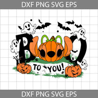 Boo To You Pumpkin Boo Ghost Svg, Pumpkin Svg, Halloween Pumpkin Svg, Cartoon Svg, Halloween Svg, Cricut File, Clipart, Svg, Png, Eps, Dxf