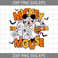 Mouse Svg, Halloween Mouse Est 2024 Svg, Halloween Day Svg, Cartoon Svg, Halloween Svg, Cricut File, Clipart, Svg, Png, Eps, Dxf