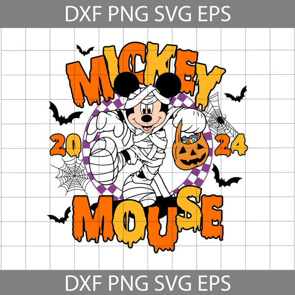 Mouse Svg, Halloween Mouse Est 2024 Svg, Halloween Day Svg, Cartoon Svg, Halloween Svg, Cricut File, Clipart, Svg, Png, Eps, Dxf