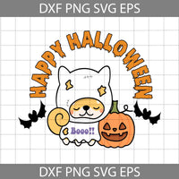 Cute Dog Halloween Svg, Happy Halloween Svg, Cartoon Svg, Halloween Svg, Cricut File, Clipart, Svg, Png, Eps, Dxf