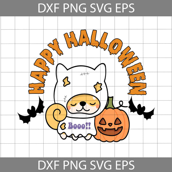 Cute Dog Halloween Svg, Happy Halloween Svg, Cartoon Svg, Halloween Svg, Cricut File, Clipart, Svg, Png, Eps, Dxf