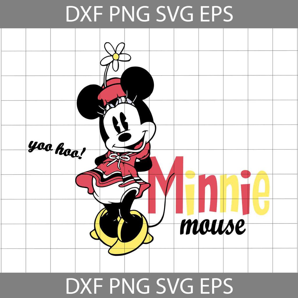 Yoo Hoo Minnie Mouse Svg, Whoooa Svg, Cute Minnie Mouse Svg, Cartoon ...