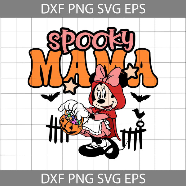 Mouse Svg, Spooky Mama Svg, Halloween Mouse Svg, Halloween Day Svg, Cartoon Svg, Halloween Svg, Cricut File, Clipart, Svg, Png, Eps, Dxf