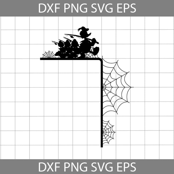 Halloween Door Corner, Cartoon Svg, Halloween Svg, Cricut File, Clipart, Svg, Png, Eps, Dxf