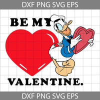 Be My Valentine Duck Svg, Duck Svg, Valentine’s Day Svg, Cartoon Svg, Cricut File, Clipart, Svg, Png, Eps, Dxf