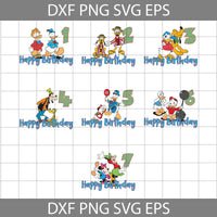 Bundle Family Birthday Boy Svg, Mouse Svg, Mickey Mouse and Friends Svg, Cartoon Svg, Birthday Svg, Cricut File, Clipart, Svg, Png, Eps, Dxf