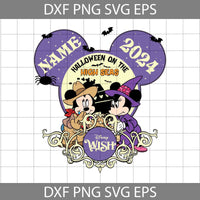 Custom Halloween On The High Seas 2024 Svg, Mouse Svg, Cartoon Svg, Halloween Svg, Cricut File, Clipart, Svg, Png, Eps, Dxf