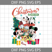 Mouse And Frineds Svg, Christmas On Main Street Svg, Cartoon Svg, Merry Christmas Svg, Christmas Svg, Cricut File, Clipart, Svg, Png, Eps, Dxf