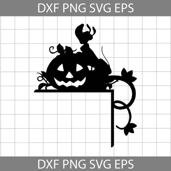 Halloween Door Corner, Cartoon Svg, Halloween Svg, Cricut File, Clipart, Svg, Png, Eps, Dxf