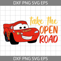 Take The Open Road Svg, Cars Svg, Cartoon Svg, Cricut File, Clipart, Svg, Png, Eps, Dxf