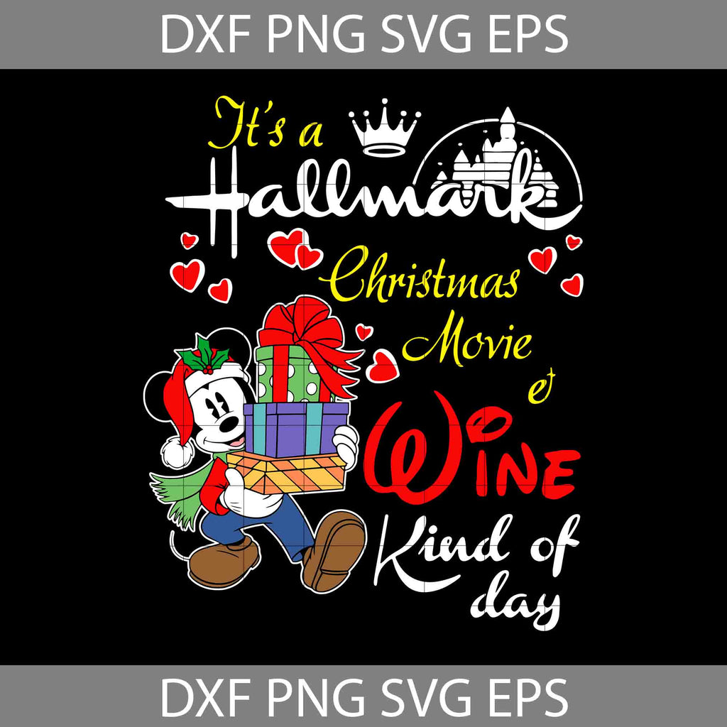 Its A Hallmark Mickey Svg, Mickey Svg, Merry Christmas Svg, Cartoon Svg ...
