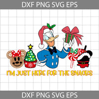 The Snack Svg, Santa Duck Svg, Christmas Latte Drink Svg, Cartoon Svg, Christmas Svg, Cricut File, Clipart, Svg, Png, Eps, Dxf