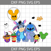 Snack Halloween Svg, Costume Svg, Stitch Halloween Svg, Bear Svg, Cartoon Svg, Halloween Svg, Cricut File, Clipart, Svg, Png, Eps, Dxf