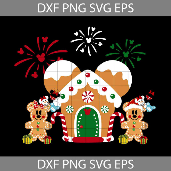 Mouse Christmas Svg, Xmas Holiday Svg, Gingerbread Cookies Svg, Mouse Gingerbread svg, Gingerbread House Svg, Merry Christmas Svg, Cartoon Svg, Christmas Svg, Cricut File, Clipart, Svg, Png, Eps, Dxf