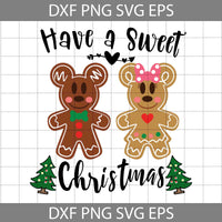 Have A Sweet Christmas Cookie Svg, Mouse Christmas Svg, Merry Christmas Svg, Cartoon Svg, Christmas Svg, Cricut File, Clipart, Svg, Png, Eps, Dxf