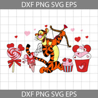 Bear Svg, Cartoon Svg, Valentine's Day Svg, Cricut File, Clipart, Svg, Png, Eps, Dxf