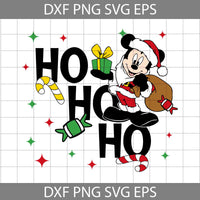 Ho Ho Ho Christmas Svg, Mouse Svg, Mouse Santa Claus Svg, Mouse Candy Christmas Svg, Mouse Christmas Svg, Merry Christmas Svg, Cartoon Svg, Christmas Svg, Cricut File, Clipart, Svg, Png, Eps, Dxf