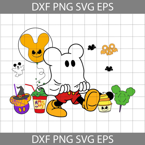 Mouse Snack Halloween Svg, Mouse Ghost Svg, Halloween Masquerade Svg, Mouse Halloween Svg, Cartoon Svg, Halloween Svg, Cricut File, Clipart, Svg, Png, Eps, Dxf