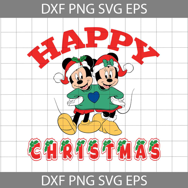 Mouse Christmas Svg, Merry Christmas Svg, Cartoon Svg, Christmas Svg, Cricut File, Clipart, Svg, Png, Eps, Dxf