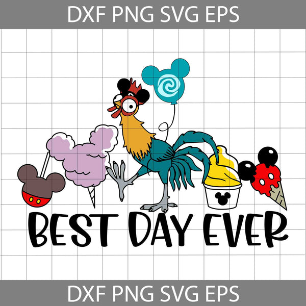 Best Day Ever Svg, Snack Goal Svg, Carnival Food Svg, Hei Hei With Mouse Balloon Svg, Cartoon Svg, Cricut File, Clipart, Svg, Png, Eps, Dxf