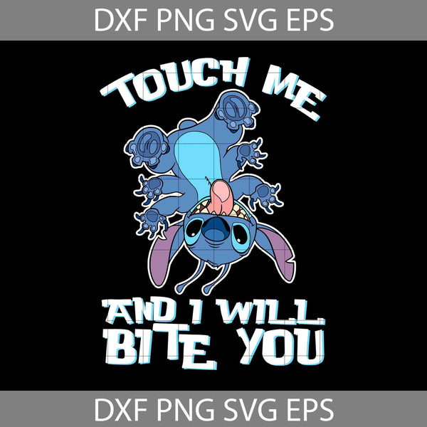 Touch Me And I Will Bite You Svg, Cute Svg, Cartoon Svg, Cricut File, Clipart, Svg, Png, Eps, Dxf