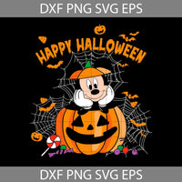 Mouse In Pumkin Halloween Svg, Happy Halloween Svg, Cartoon Svg, Halloween Svg, Cricut File, Clipart, Svg, Png, Eps, Dxf