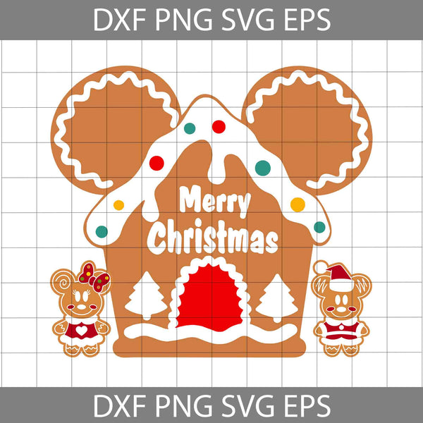 Mouse Ears House Svg, Mouse Christmas Svg, Minnie Christmas Svg, Merry Christmas Svg, Cartoon Svg, Christmas Svg, Cricut File, Clipart, Svg, Png, Eps, Dxf