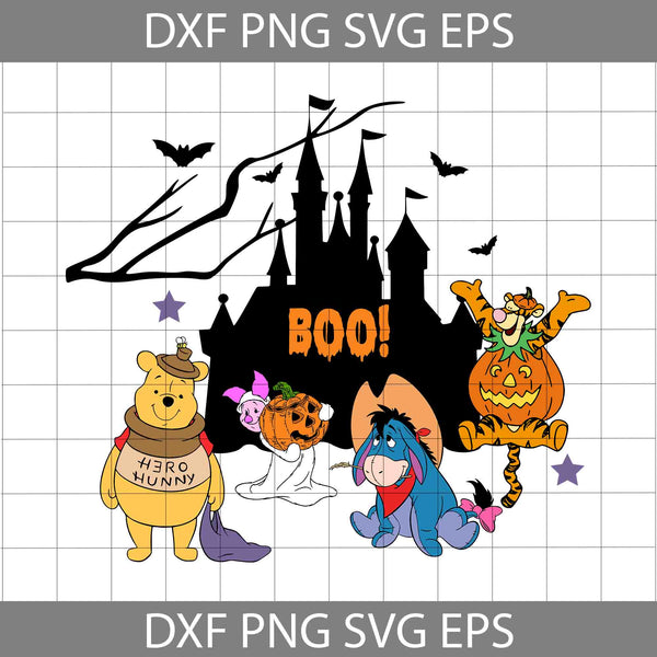 Bear Halloween Svg, Bear Svg, Bear And Friends Svg, Cartoon Svg, Halloween Svg, Cricut File, Clipart, Svg, Png, Eps, Dxf