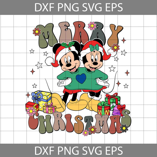 Mouse Svg, Cartoon Svg, Merry Christmas Svg, Christmas Svg, Cricut File, Clipart, Svg, Png, Eps, Dxf