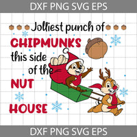 Jolliest Bunch Of Chipmunks This Side Of The Nuthouse Svg, Chipmunks Santa Svg, Cartoon Svg, Chirstmas Svg, Cricut File, Clipart, Svg, Png, Eps, Dxf