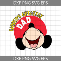 World’s Greatest Dad Mouse Svg, Mouse Svg, Dad Svg, Cartoon Svg, Father's Day Svg, Cricut File, Clipart, Svg, Png, Eps, Dxf