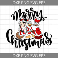 Mouse And Friends Svg, Mouse Christmas Svg, Merry Christmas Svg, Cartoon Svg, Christmas Svg, Cricut File, Clipart, Svg, Png, Eps, Dxf