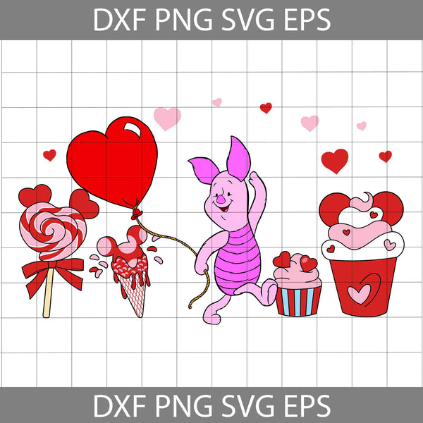 Snack Svg, Bear Svg, Cartoon Svg, Valentine's Day Svg, Cricut File, Clipart, Svg, Png, Eps, Dxf