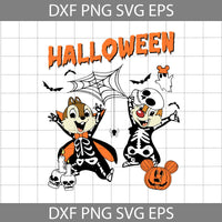 Halloween Couple Svg, Skeleton Halloween Svg, Cartoon Svg, Halloween Svg, Cricut File, Clipart, Svg, Png, Eps, Dxf