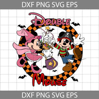 Mouse Halloween Svg, Pumpkin Svg, Cartoon Svg, Halloween Svg, Cricut File, Clipart, Svg, Png, Eps, Dxf