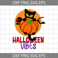 Black Cat Halloween Svg, Spooky Season Svg, Cartoon Svg, Halloween Svg, Cricut File, Clipart, Svg, Png, Eps, Dxf