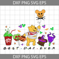 Best Day Ever Snack Halloween Svg, Bear Svg, Boo Svg, Fall Halloween Friends Svg, Cartoon Svg, Halloween Svg, Cricut File, Clipart, Svg, Png, Eps, Dxf