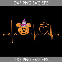 Halloween Pumpkin Svg, Pumpkin Heartbeat Svg, Cartoon Svg, Halloween Svg, Cricut File, Clipart, Svg, Png, Eps, Dxf