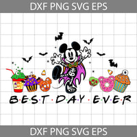 Best Day Ever Svg, Mouse Halloween Witch Vibes Svg, Mouse Svg, Cartoon Svg, Halloween Svg, Cricut File, Clipart, Svg, Png, Eps, Dxf