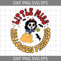 Little Miss Halloween Princess Svg, Cartoon Svg, Halloween Svg, Cricut File, Clipart, Svg, Png, Eps, Dxf