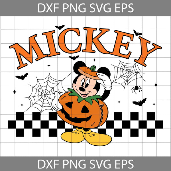 Mouse Pumpkin Halloween Svg, Mouse Halloween Svg, Cartoon Svg, Halloween Svg, Cricut File, Clipart, Svg, Png, Eps, Dxf