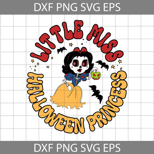 Little Miss Halloween Princess Svg, Cartoon Svg, Halloween Svg, Cricut File, Clipart, Svg, Png, Eps, Dxf