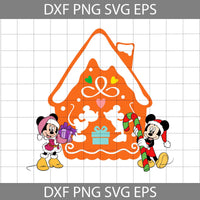 Mouse Christmas Gingerbread House Svg, Mouse Christmas Svg, Merry Christmas Svg, Cartoon Svg, Christmas Svg, Cricut File, Clipart, Svg, Png, Eps, Dxf