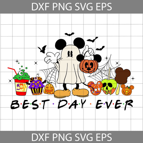 Cute Mouse Pumpkin Svg, Best Day Ever Svg, Drink And Food Svg,  Boo Svg, Fall Halloween Friends Svg, Cartoon Svg, Halloween Svg, Cricut File, Clipart, Svg, Png, Eps, Dxf