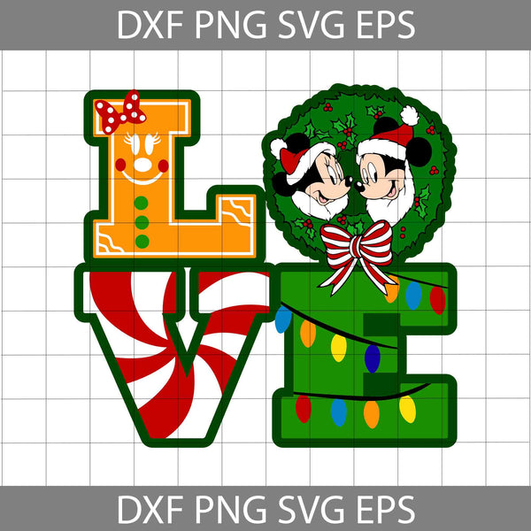 Mouse Christmas Svg, Merry Christmas Svg, Cartoon Svg, Christmas Svg, Cricut File, Clipart, Svg, Png, Eps, Dxf