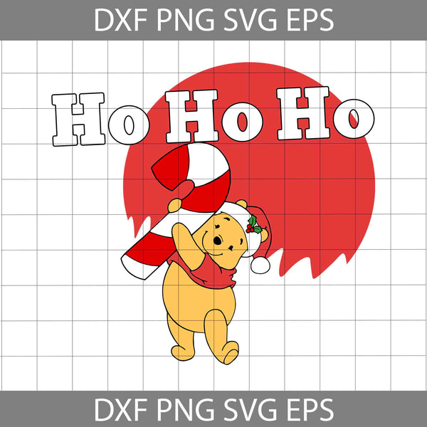 Ho Ho Ho Christmas Svg, Bear Christmas Svg, Merry Christmas Svg, Cartoon Svg, Christmas Svg, Cricut File, Clipart, Svg, Png, Eps, Dxf