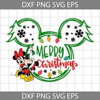 Mouse Christmas Svg, Merry Christmas Svg, Cartoon Svg, Christmas Svg, Cricut File, Clipart, Svg, Png, Eps, Dxf