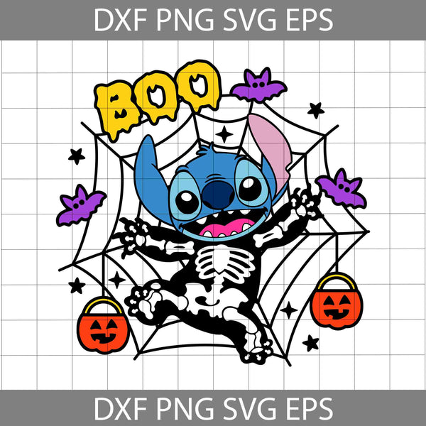 Boo Skeleton Svg, Cartoon Svg, Halloween Svg, Cricut File, Clipart, Svg, Png, Eps, Dxf